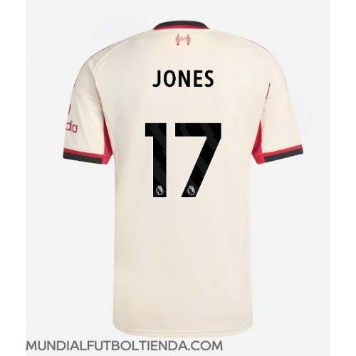 Camiseta Liverpool Curtis Jones #17 Segunda Equipación Replica 2025-26 mangas cortas